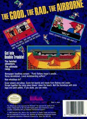 Skate or Die 2 - The Search for Double Trouble (USA) box cover back